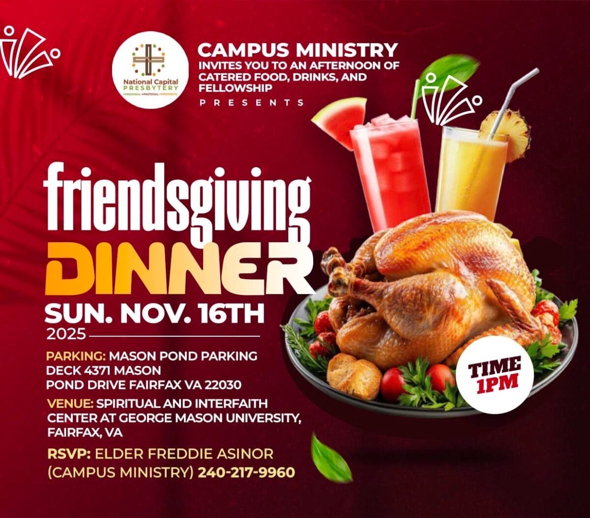 Friendsgiving DInner Campus Ministry George Mason Friendsgiving DInner Campus Ministry George Mason
