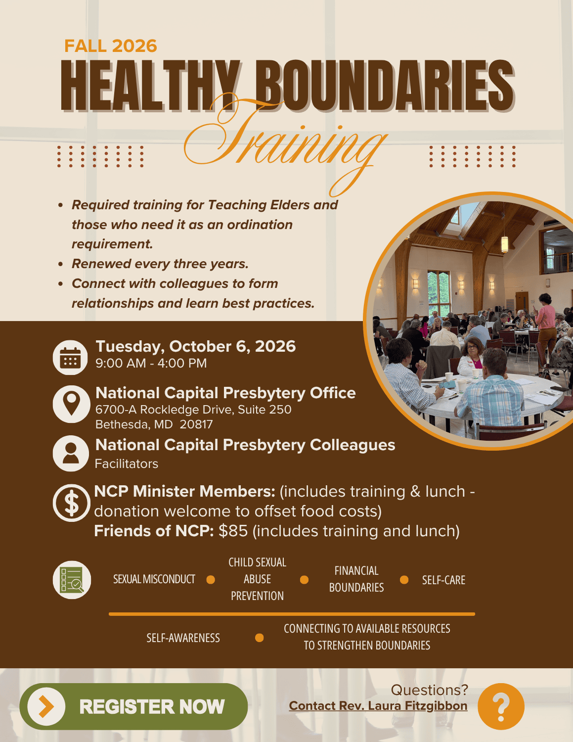 Fall 2026 Healthy Boundaries Training
