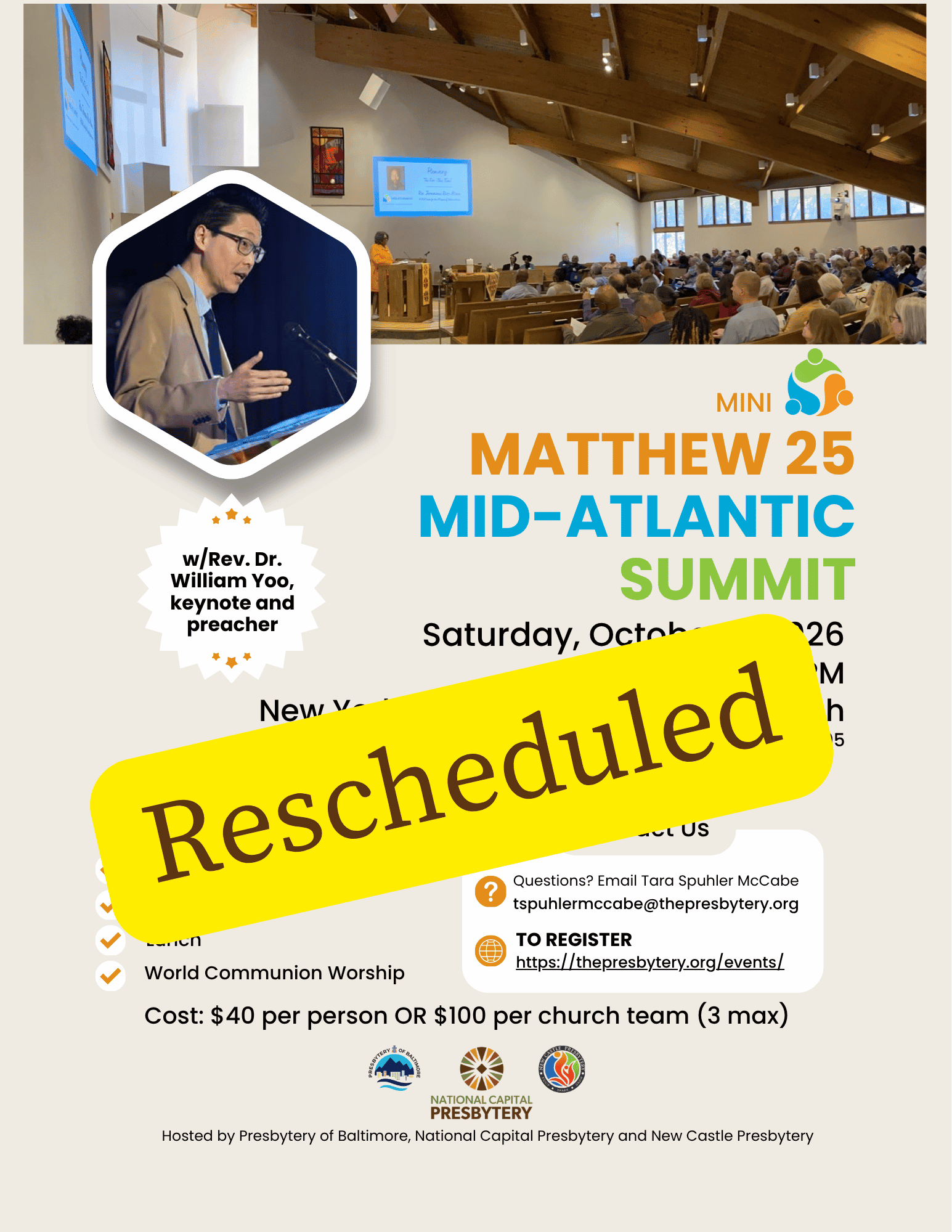 rescheduled