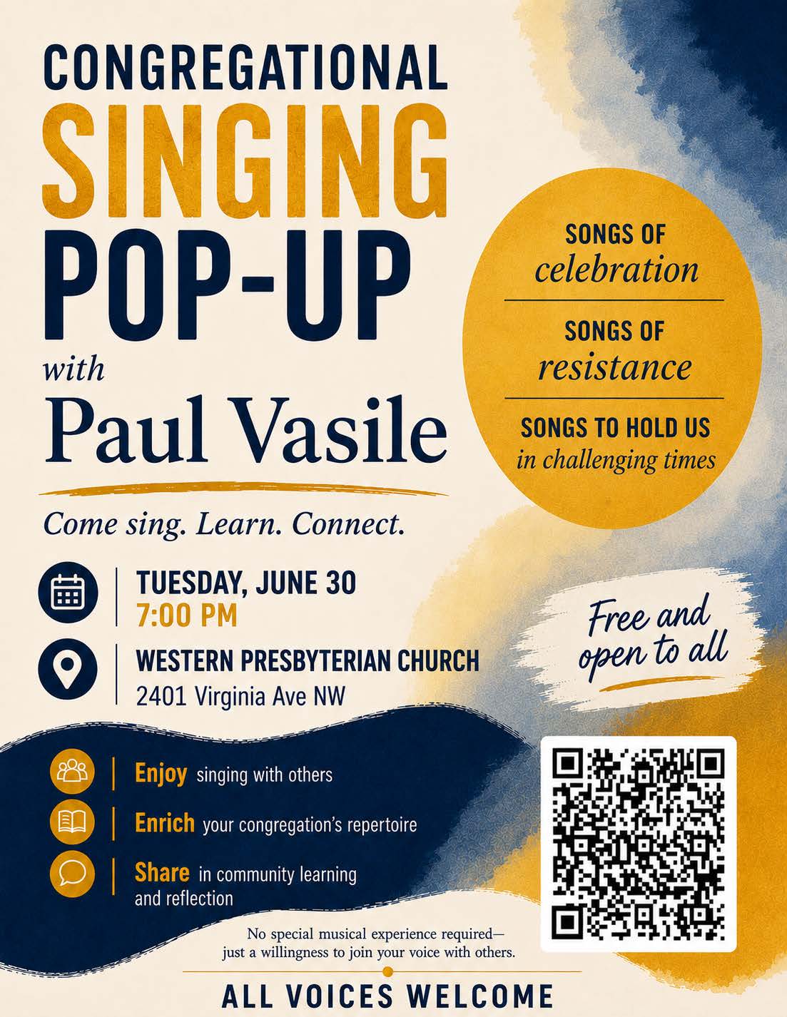 Congregational Singing Pop-Up (poster)