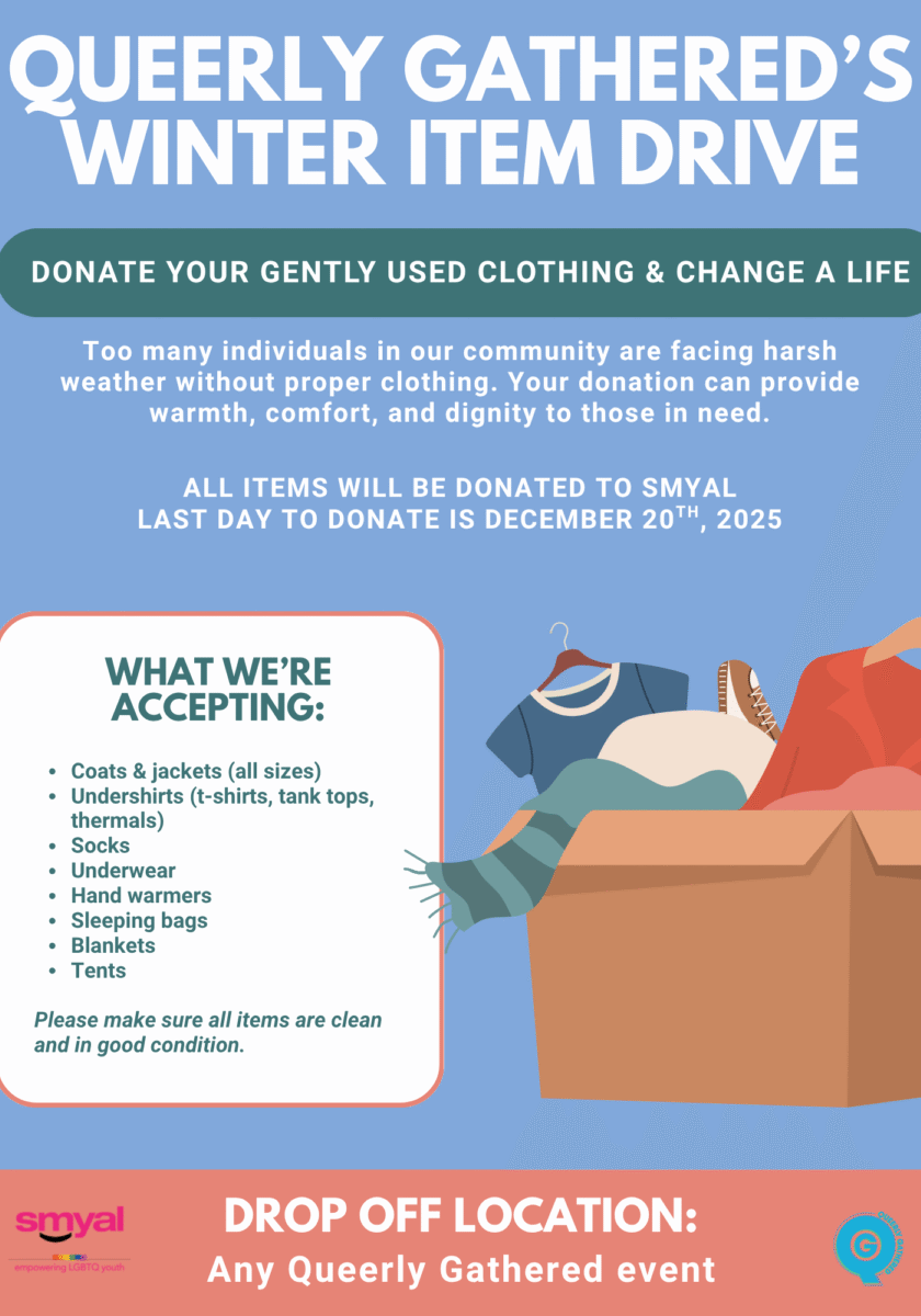 Queerly gathered’s winter item drive